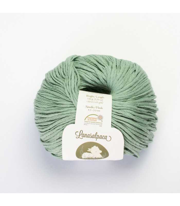 【新品】MHL. WOOL ALPACA LINEN NATURAL Lana Grossa Natural Alpaca Pelo Yarn - 14 Mint Melange
