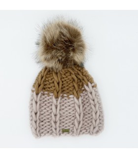 Brown-Beig hat
