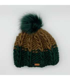 Brown-green hat